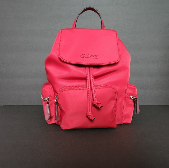 🔥 LIMITED ONLY 🔥 New Red Guess Pippen Backpack - Picture 5 of 8